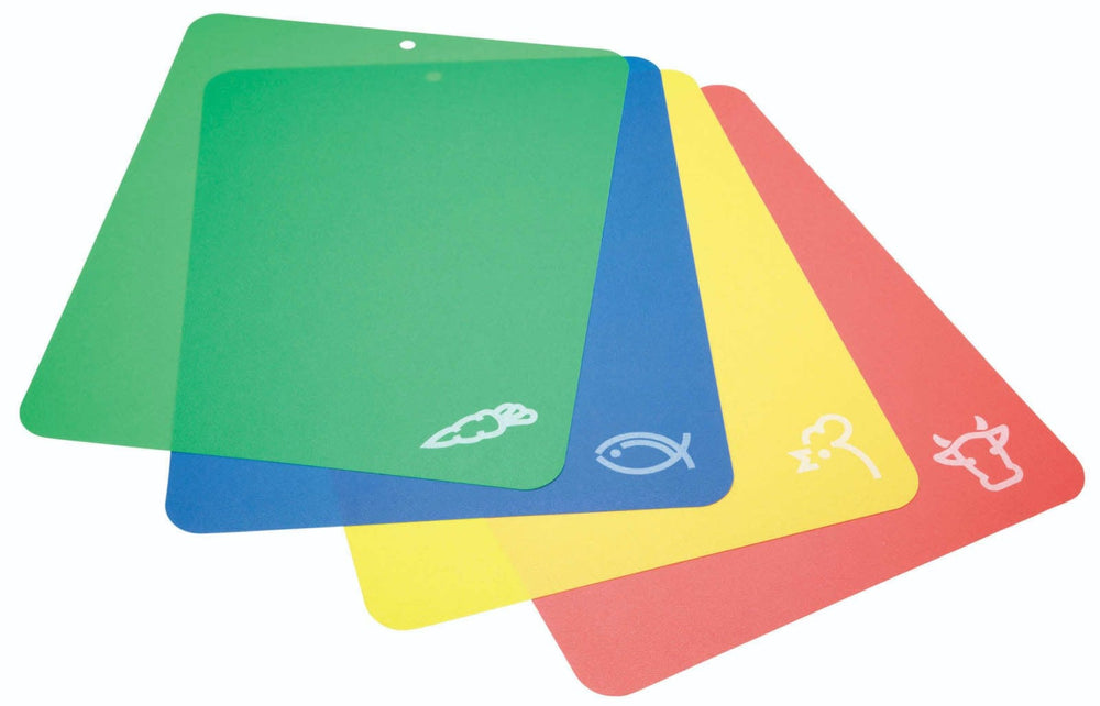 KitchenCraft Flexible Colour Coded Cutting Mats image 1