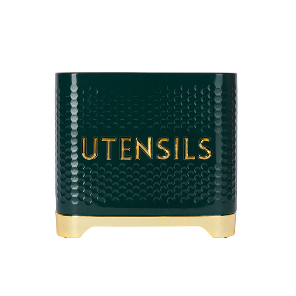 KitchenCraft Lovello Textured Green Utensil Holder image 3