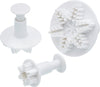 KitchenCraft Set of 3 Snowflake Fondant Plunger Cutters image 1