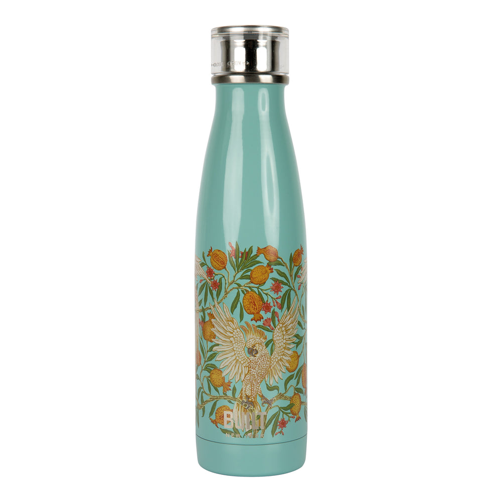 Built V&A 500ml Double Walled Stainless Steel Water Bottle Cockatoo image 1