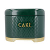 KitchenCraft Lovello Textured Hunter Green Cake Storage Tin image 2