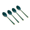 Artesà Set of Teaspoons - Green and Gold, 4 Pieces image 1