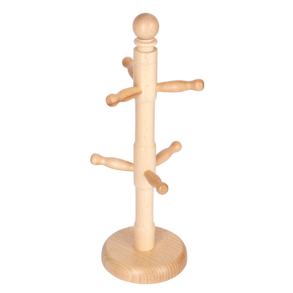 KitchenCraft Beech Wood Mug Tree image 1