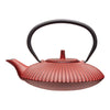 La Cafetière Red Cast Iron Teapot with Infuser - 600 ml image 1