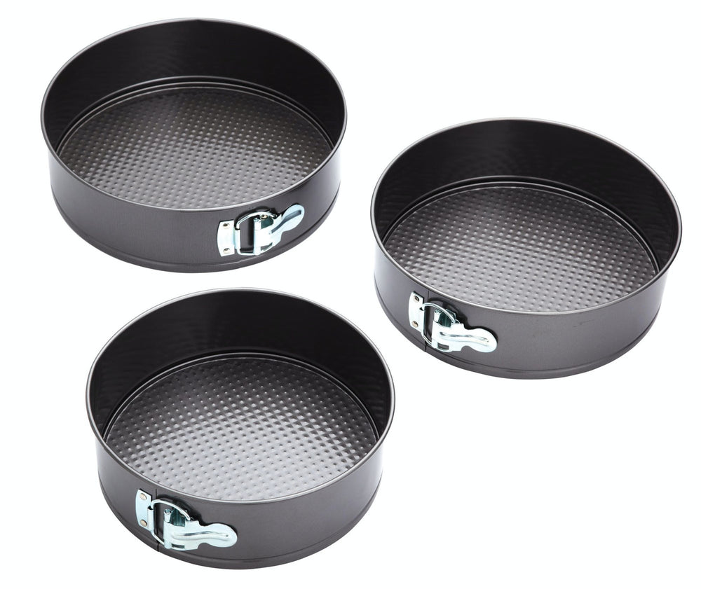 KitchenCraft Three Piece Non-Stick Spring Form Cake Tin Set image 1