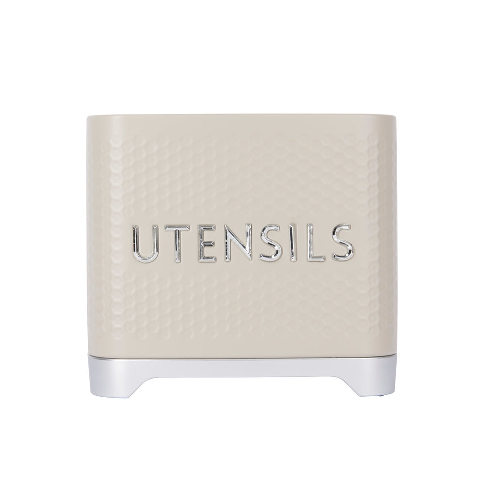 KitchenCraft Lovello Textured Latte Cream Utensil Holder image 1