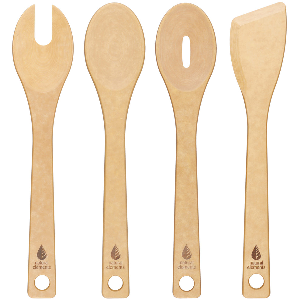 Natural Elements Wood Fibre Kitchen Utensils Set, 4 Pieces image 1