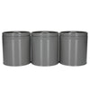 KitchenCraft Storage Canisters - 1 L, Grey, Set of 3 image 1