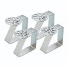KitchenCraft Set of 4 Sunshine Stainless Steel Table Cloth Clips image 1