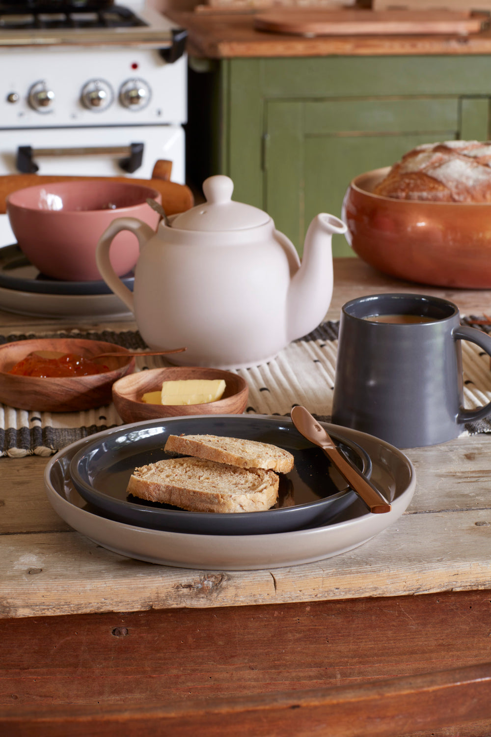 Mikasa Serenity Ceramic 440ml Slate Grey Mug