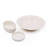 3pc Porcelain Dinnerware Set with Oval Pie Dish, 18cm, Flan Dish, 13cm and Serving Bowl, 31cm - White Basics image 1