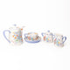 5pc Ceramic Tea Set with 4-Cup Teapot, Sugar Bowl, Tea Cup, Saucer and Milk Jug - Viscri Meadow