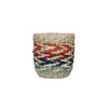 KitchenCraft Seagrass Plant Basket, Rainbow Striped Design image 1