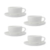 Set of 4 Maxwell & Williams Cashmere 300ml High Rim Cup And Saucers image 1