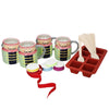 10pc Hot Chocolate Mug Set with Chocolate Stirrer Mould and Decorating Ribbon image 1