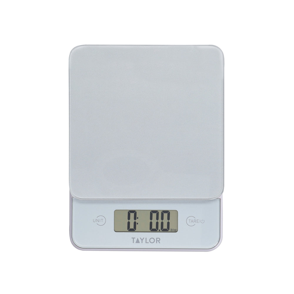 Taylor Digital Slim Kitchen Scale, 5kg / 5000ml, Pewter Glass image 1