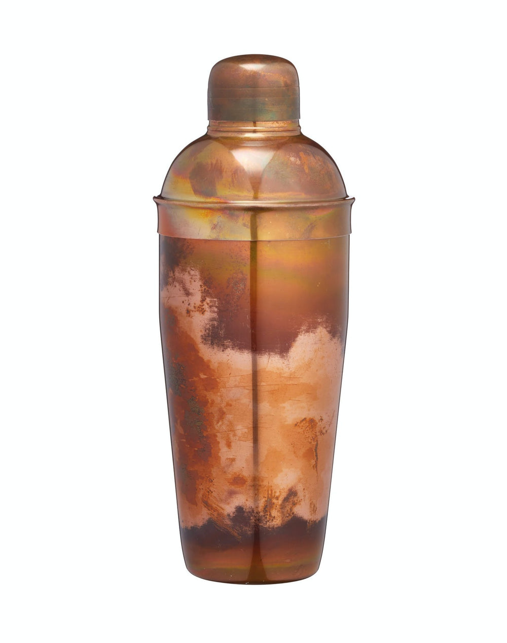 BarCraft Stainless Steel Iridescent Copper-Finish Cocktail Shaker with Built In Strainer image 1