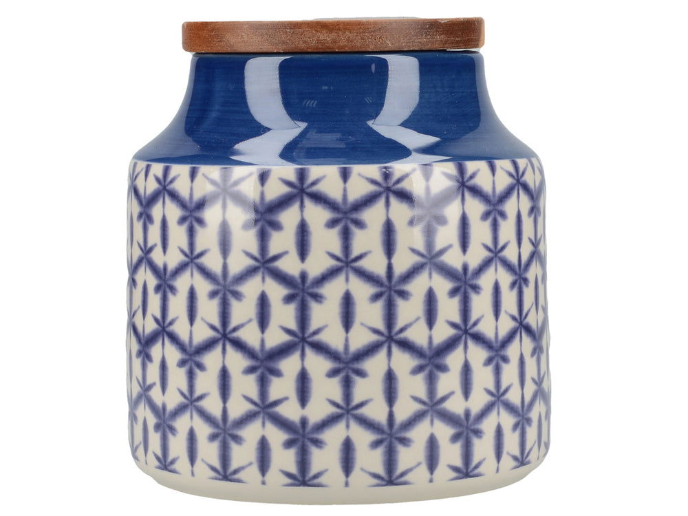 Mikasa Drift Storage Jar Blue image 1