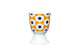 KitchenCraft Retro Flower Spot Porcelain Egg Cup