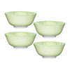 Set of 4 KitchenCraft Green and White Tile Effect Ceramic Bowls image 1