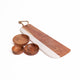 4pc Acacia Wood Serveware Set with Marble & Wood Serving Board and Three Nesting Serving Bowls