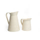 2pc Antique Cream Jug Set with 1.1L and 2.3L Enamelled Stainless Steel Water Jugs