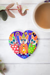 Maxwell & Williams Love Hearts Ceramic 10cm Cup Cup Cup Cakess Square Coaster image 3