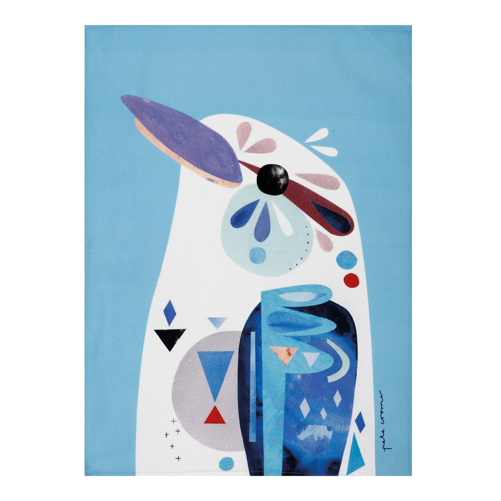 Maxwell & Williams Pete Cromer Kookaburra Tea Towel image 1