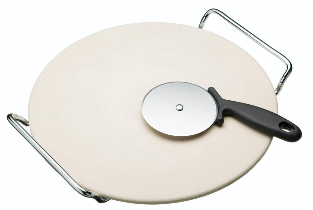 KitchenCraft World of Flavours Italian Pizza Stone Set image 1