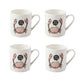 Set of 4 Everyday Home Crab Can Mugs