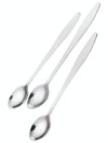 KitchenCraft Set of 3 Stainless Steel Ice Cream / Soda Spoons image 1