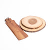 3pc Acacia Wooden Serving Board Set with Baguette Board and 2x Wooden Serving Boards, Medium and Large image 1