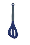 Colourworks Brights Navy Long Handled Silicone-Headed Slotted Food Turner image 1