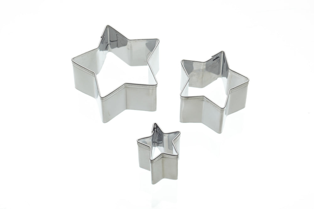 KitchenCraft Set of 3 Star Fondant Cutters image 1