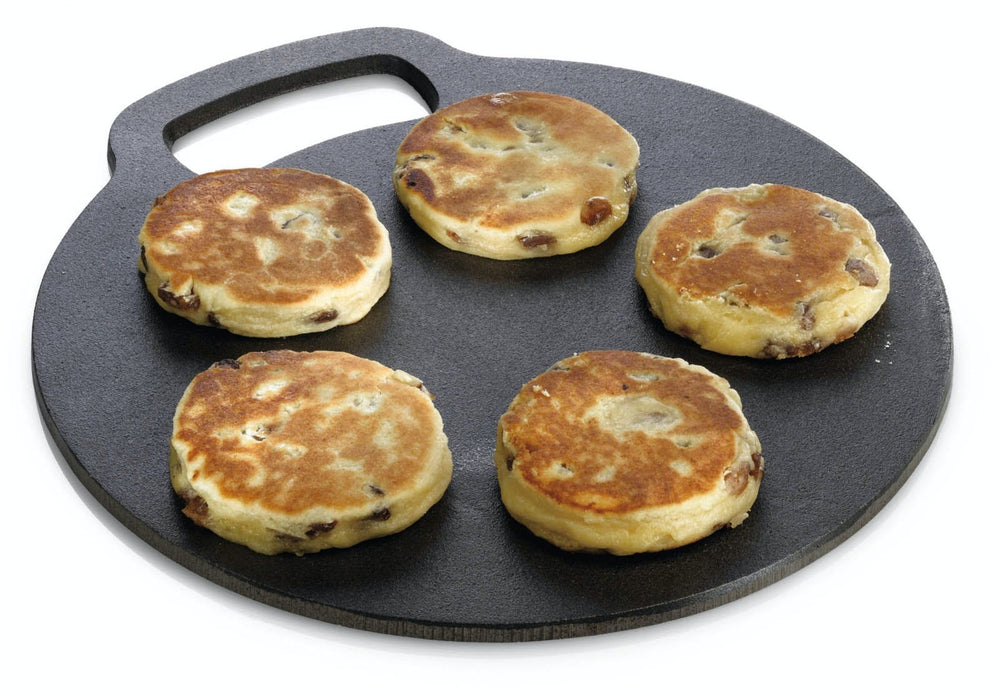 KitchenCraft Cast Iron 27cm Black Steel Baking Stone image 1