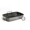 2pc Non-Stick Roasting Set with Large Roasting Tin & Rack and Wireless Stainless Steel Meat Thermometer image 1