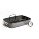 2pc Non-Stick Roasting Set with Large Roasting Tin & Rack and Wireless Stainless Steel Meat Thermometer