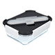 Built Professional Glass 900ml Lunch Box with Cutlery