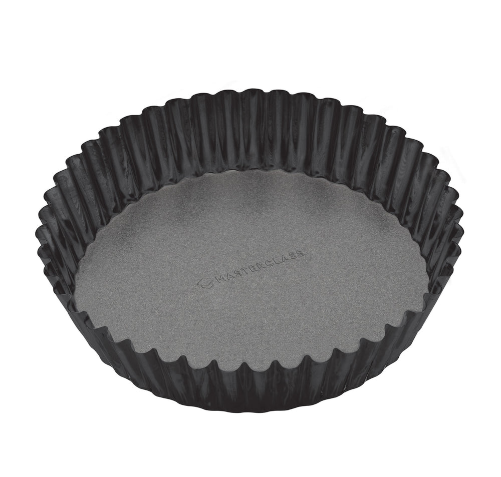 MasterClass Non-Stick Extra Deep Fluted Flan Tin, 25cm image 1