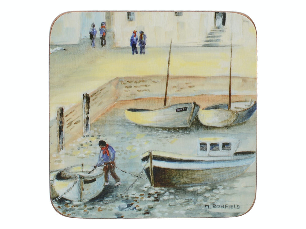 Creative Tops Cornish Harbour Pack Of 6 Premium Coasters image 1