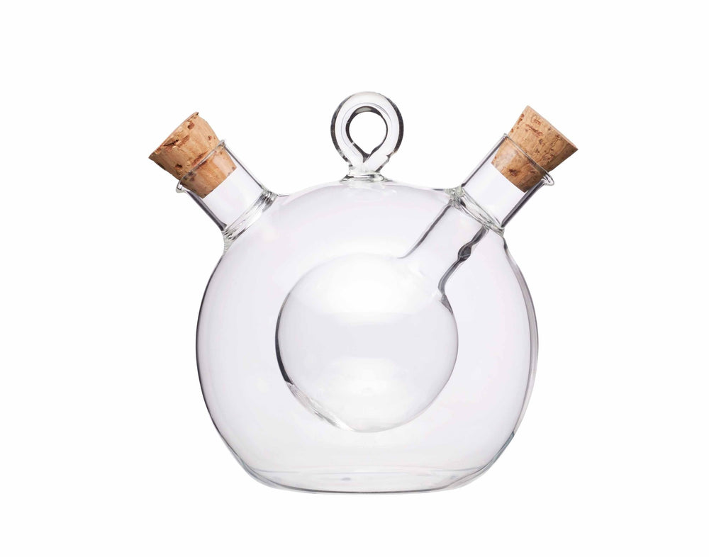 KitchenCraft World of Flavours Italian Round Dual Oil and Vinegar Bottle image 1
