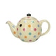 London Pottery Globe 6 Cup Teapot Ivory With Multi Spots