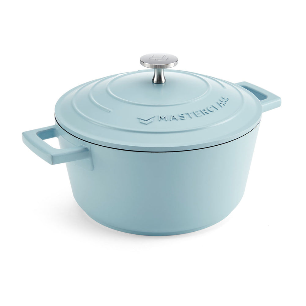MasterClass Sky Blue Cast Aluminium Casserole Dish, 2.5L image 1