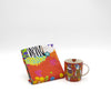 2pc Tiger Tiger Tea Set with 370ml Porcelain Mug and Cotton Tea Towel - Love Hearts