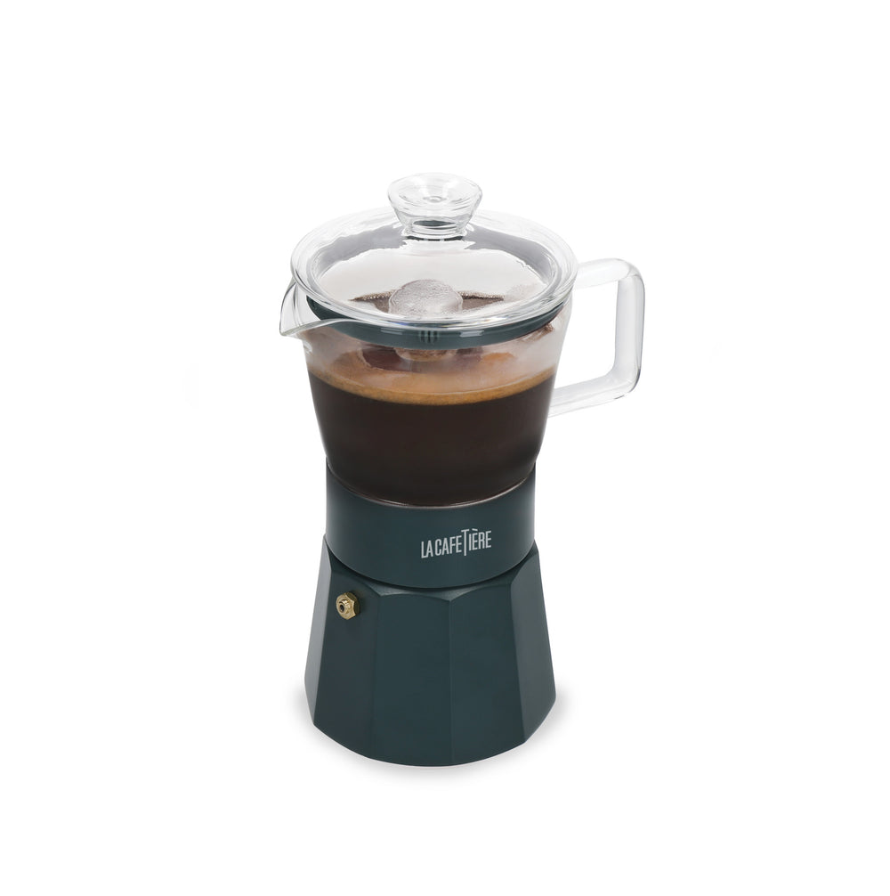 La Cafetière Verona Glass Espresso Maker - 6 Cup, Green image 1