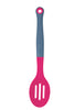 Colourworks Brights Pink Silicone-Headed Slotted Spoon
