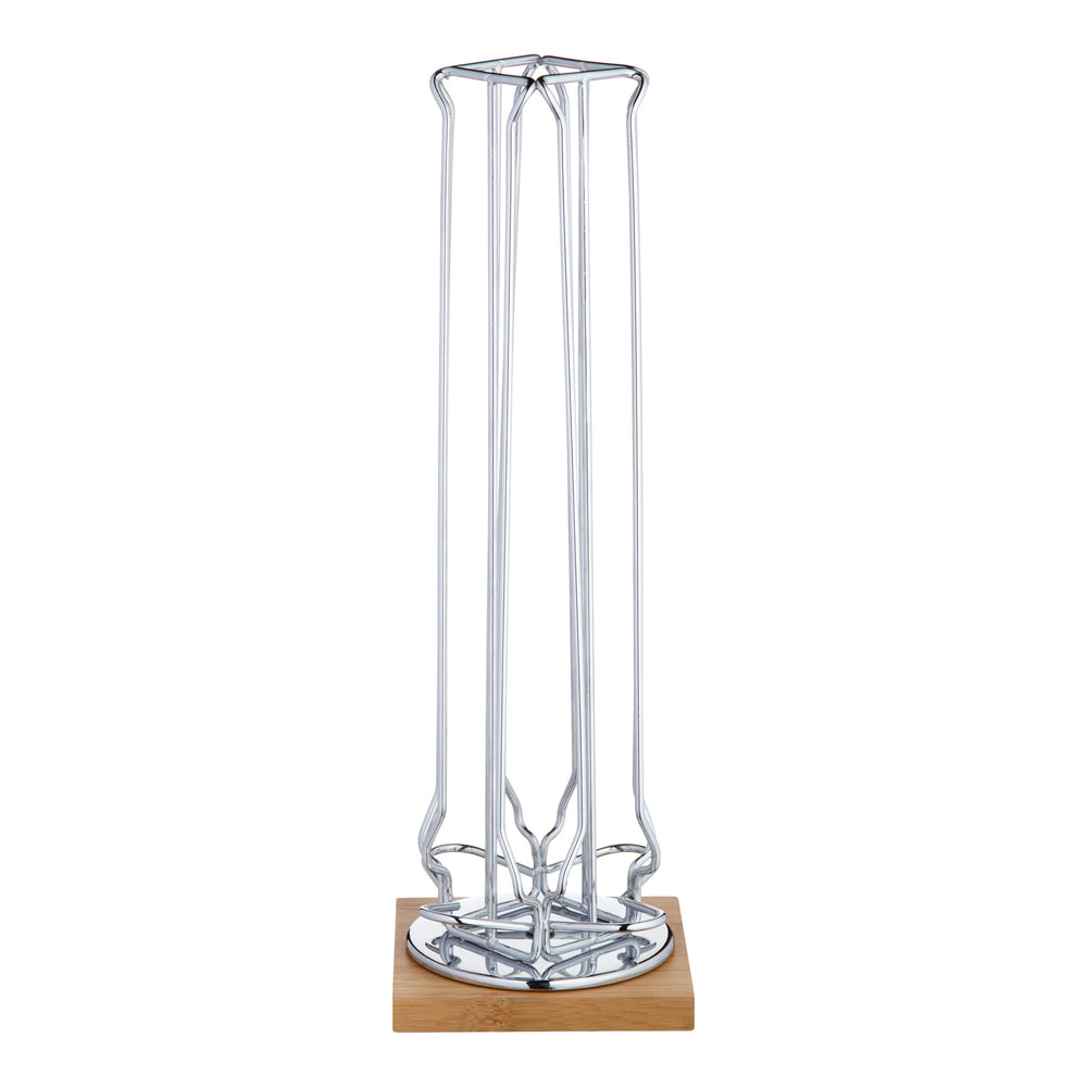 Le'Xpress 40 Coffee Capsule Dispenser with Bamboo Base image 1