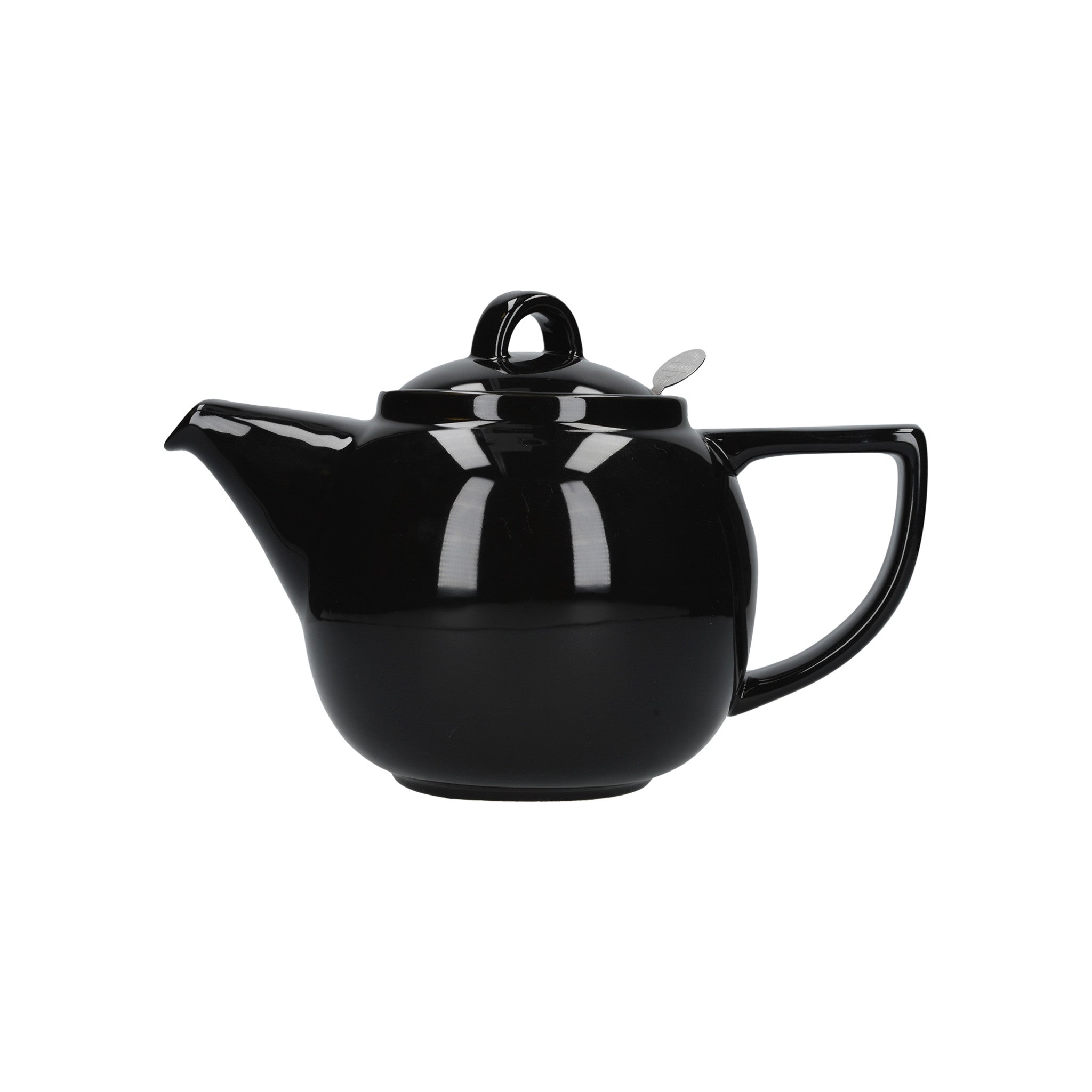 London Pottery Geo Filter 4 Cup Teapot Gloss Black CookServeEnjoy
