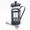 2pc Cafetière Set with Monaco 8-Cup Navy Cafetière and Stainless Steel Coffee Measuring Spoon with Clip image 1