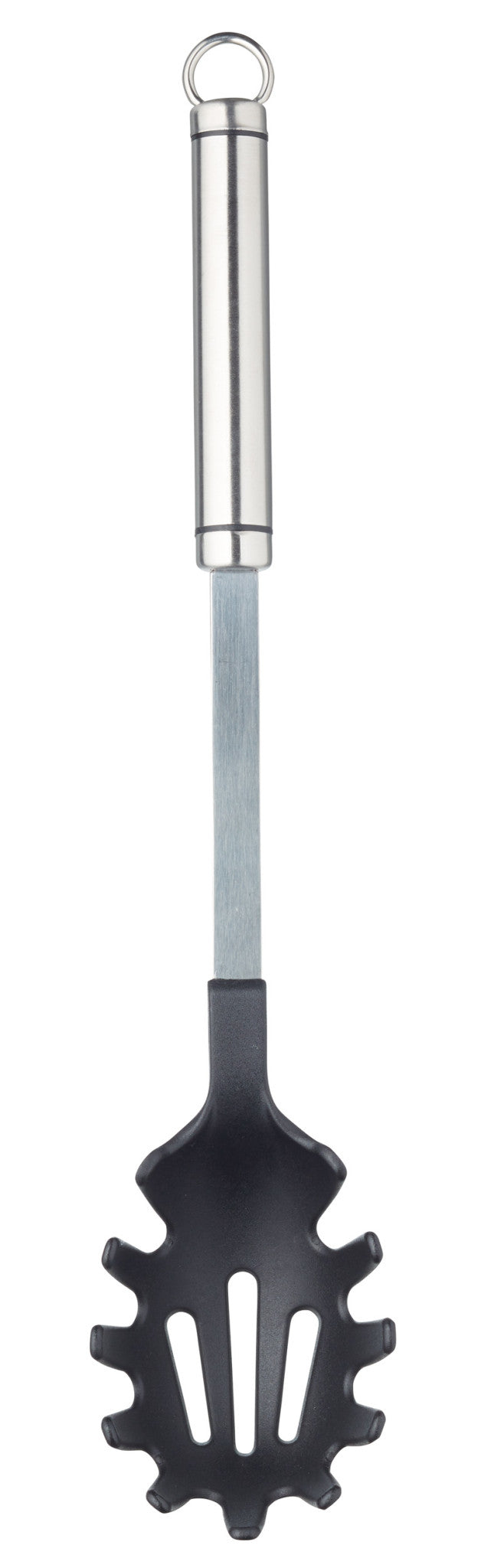 KitchenCraft Oval Handled Stainless Steel Non-Stick Spaghetti Server image 1